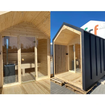 Sauna w stylu skandynawskim